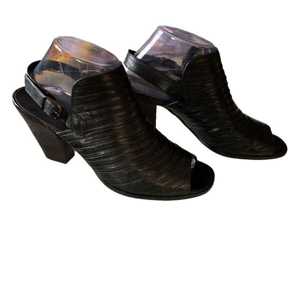 Paul Green Sandal Boot Shooties Waverly Blk Leather Slingbk Adj. Strap US9.5 UK7 - Picture 6 of 15